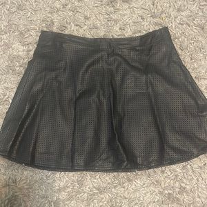 Vintage leather express skirt